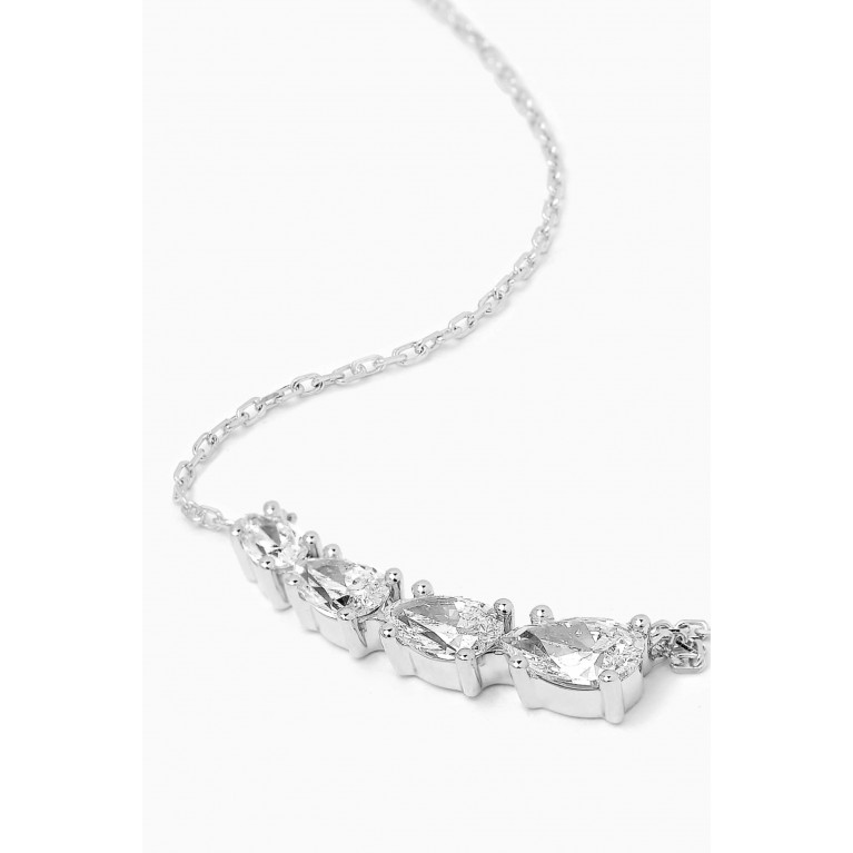 Fergus James - Angel Wing Diamond Necklace in 18kt White Gold