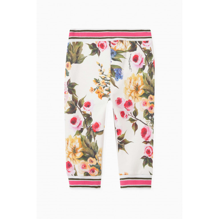 Dolce & Gabbana - Garden-print Sweatpants in Cotton-jersey