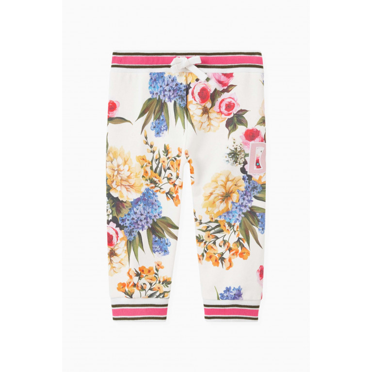 Dolce & Gabbana - Garden-print Sweatpants in Cotton-jersey