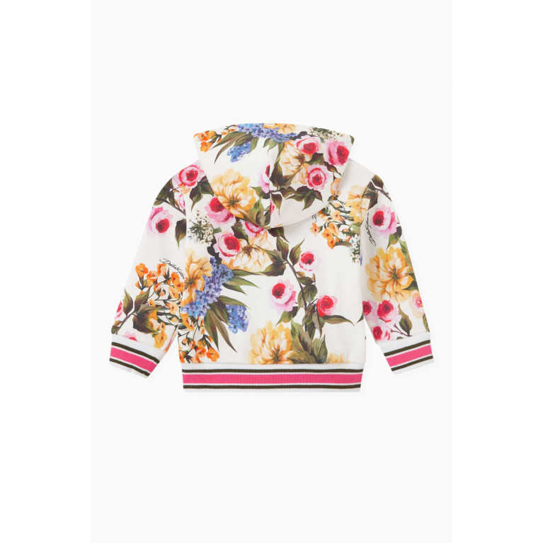 Dolce & Gabbana - Garden-print Hoodie in Cotton-jersey