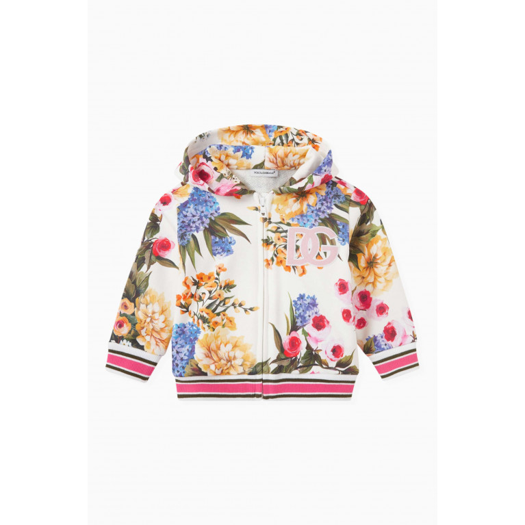 Dolce & Gabbana - Garden-print Hoodie in Cotton-jersey