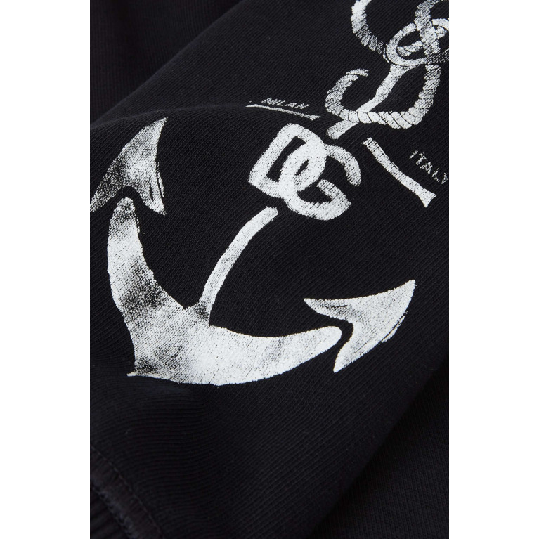 Dolce & Gabbana - DG Anchor-print Sweatpants in Cotton-jersey