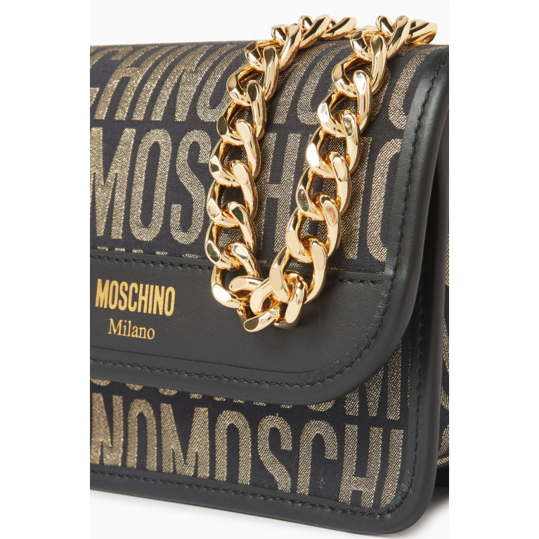 Moschino - Medium Crossbody Bag in Jacquard Nylon