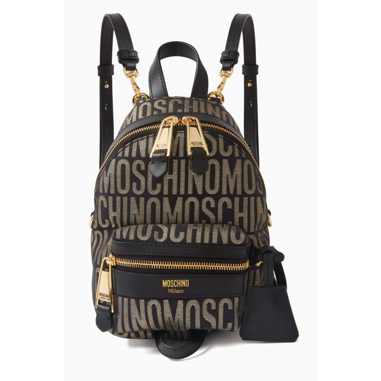 Moschino - Small Logo Jacquard Backpack in Nylon