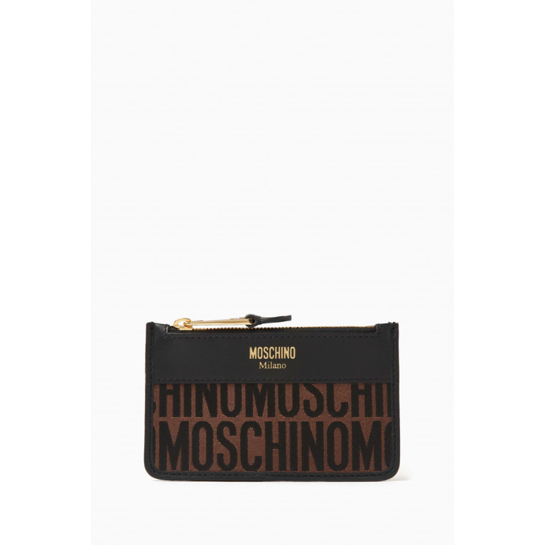 Moschino - Monogram Cardholder in Jacquard