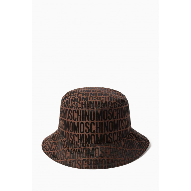 Moschino - All-over Bucket Hat in Nylon