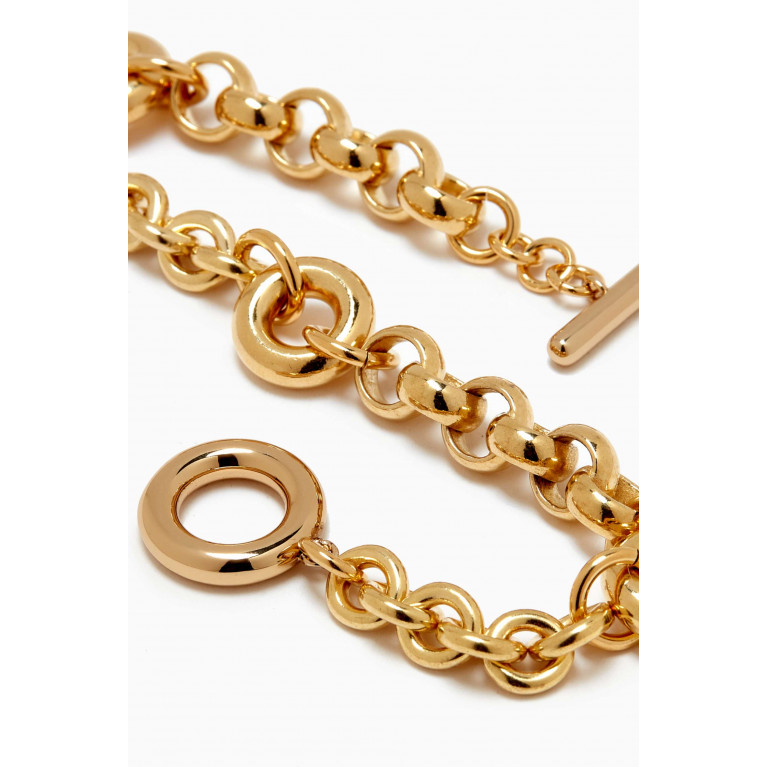 Laura Lombardi - Fillia Bracelet in 14kt Gold & Platinum-plated Brass