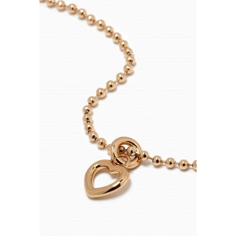 Laura Lombardi - Mini Teresa Pendant Necklace in 14kt Gold-plated Brass