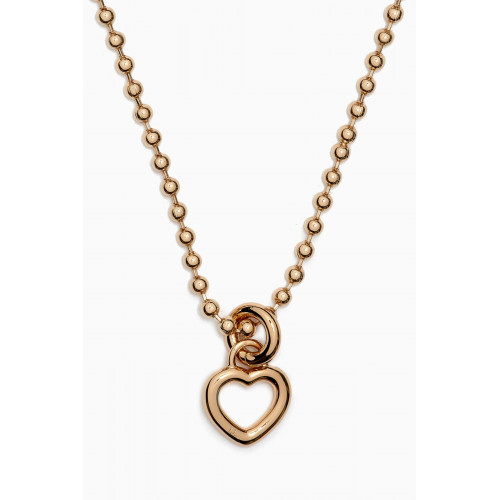 Laura Lombardi - Mini Teresa Pendant Necklace in 14kt Gold-plated Brass