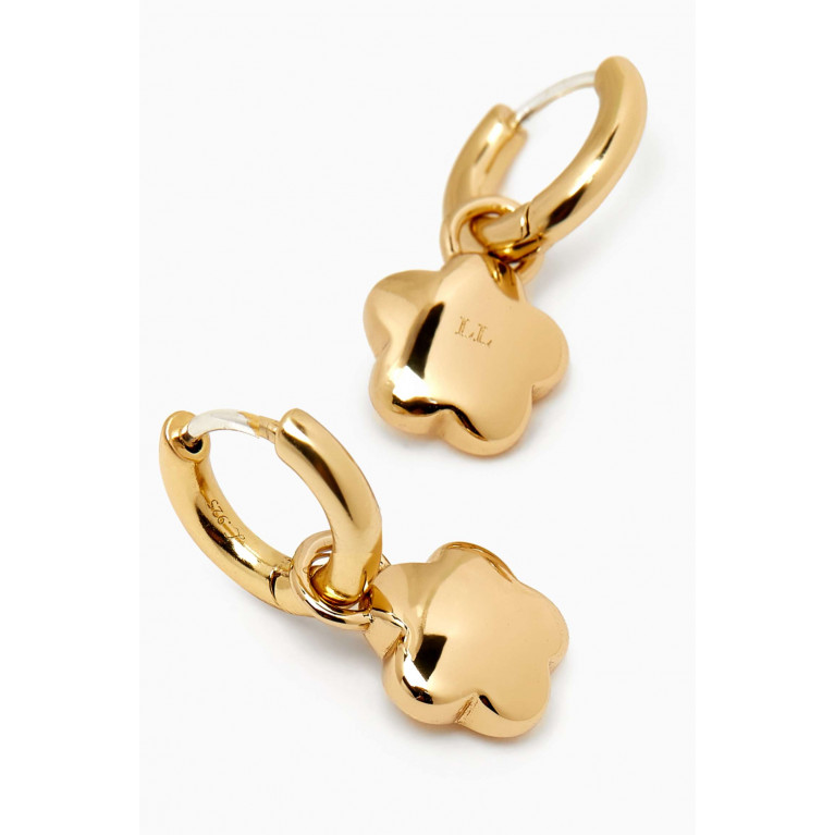 Laura Lombardi - Mini Fiorella Earrings in 14kt Gold-plated Brass