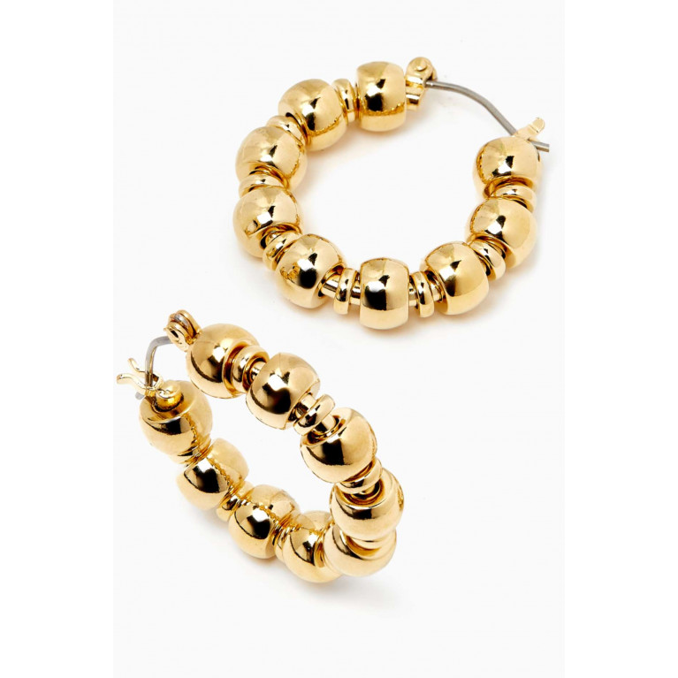 Laura Lombardi - Maremma Hoop Earrings in 14kt Gold-plated Brass