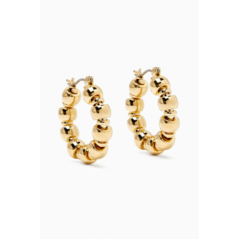 Laura Lombardi - Maremma Hoop Earrings in 14kt Gold-plated Brass