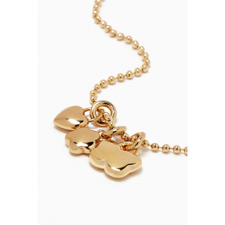Laura Lombardi - Multi Charm Pendant Necklace in 14kt Gold-plated Brass