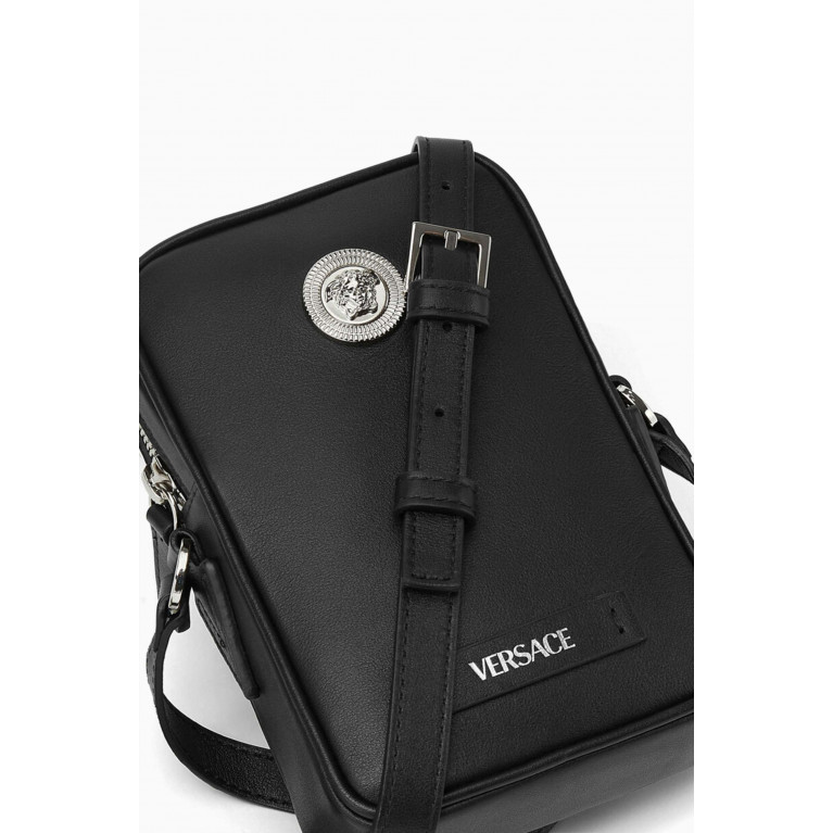 Versace - Small Biggie Crossbody Bag in Leather