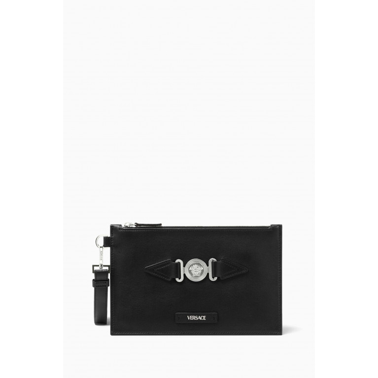 Versace - Small Biggie Pouch in Leather