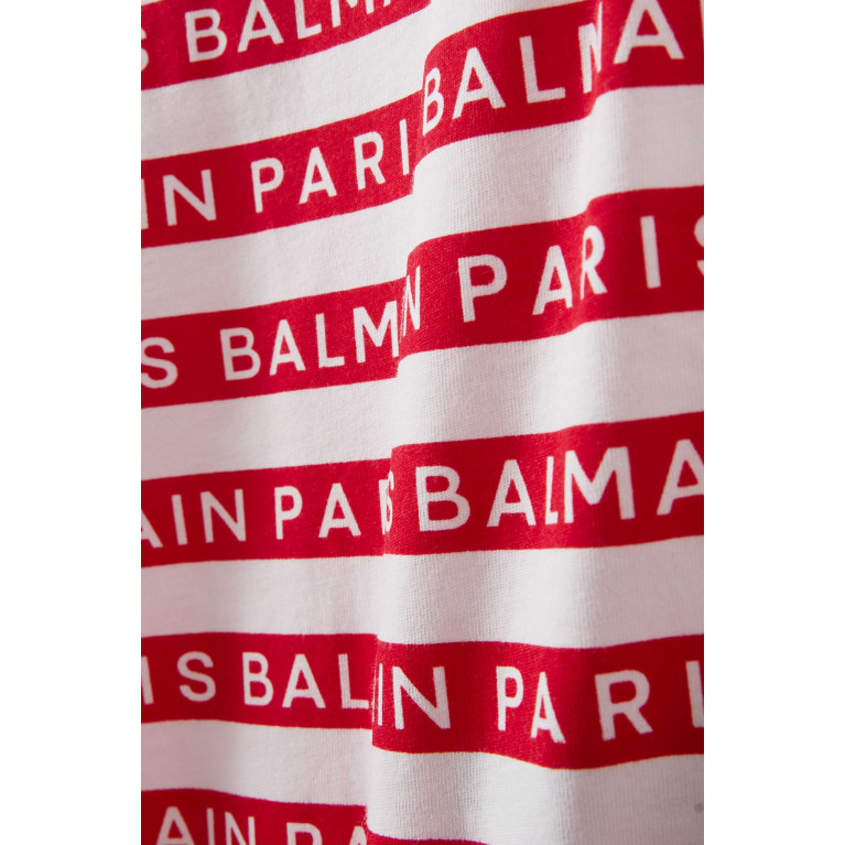 Balmain - Logo Jumpsuit in Cotton