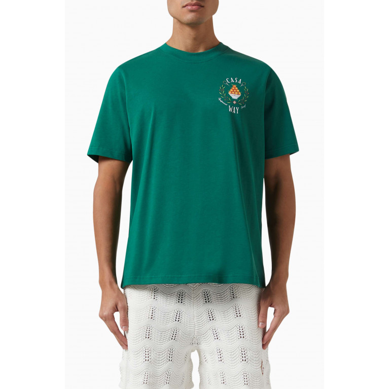 Casablanca - Casa Way T-shirt in Organic Cotton Jersey