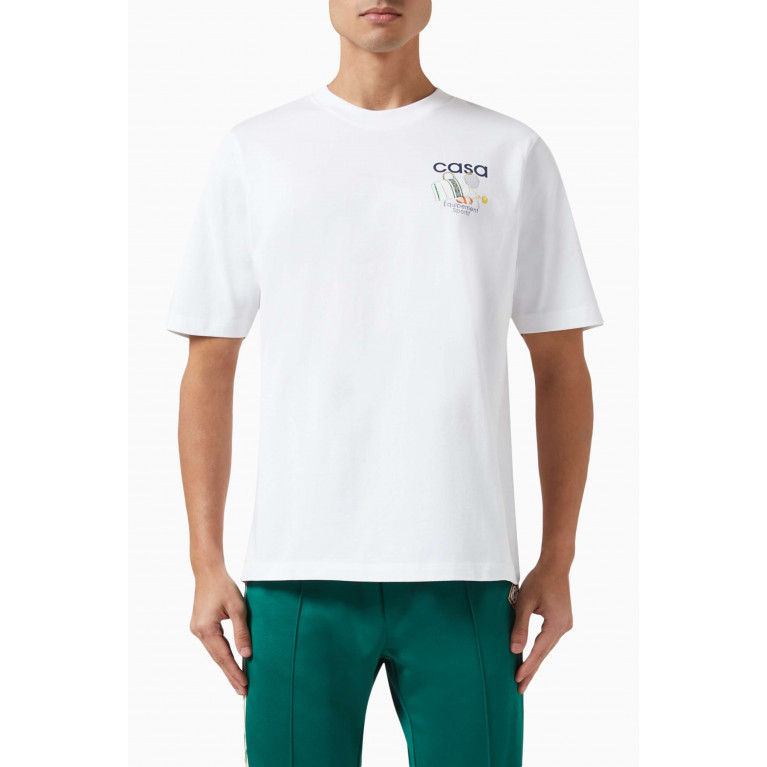 Casablanca - Equipement Sportif T-shirt in Organic Cotton-jersey