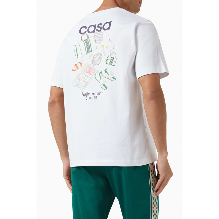 Casablanca - Equipement Sportif T-shirt in Organic Cotton-jersey