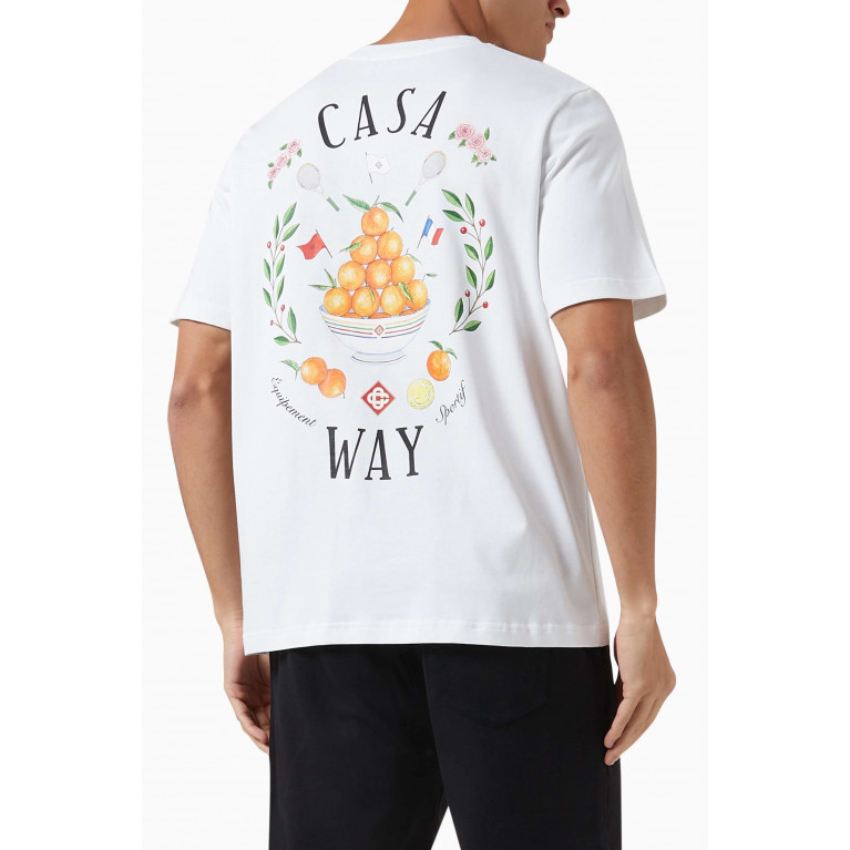 Casablanca - Casa Way T-shirt in Organic Cotton-jersey