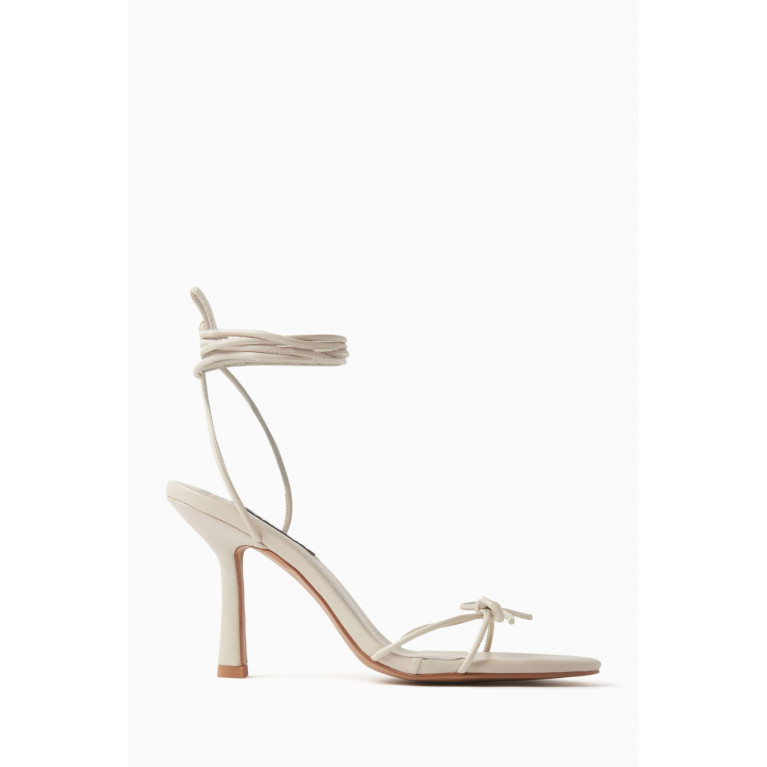 Senso - Kalani 100 Lace-up Sandals in Leather White