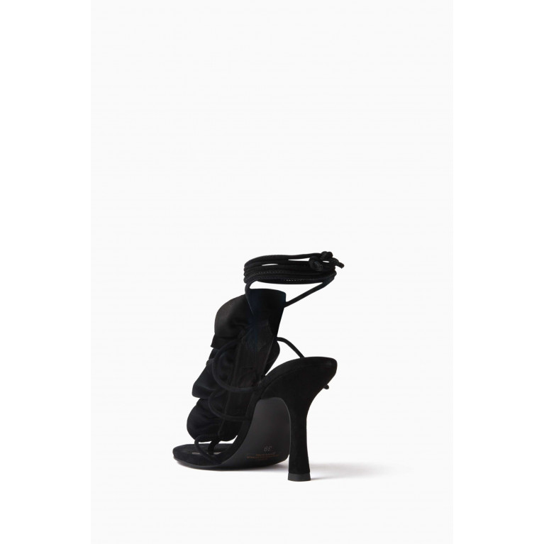 Senso - Karli 100 Lace-up Sandals in Suede Black