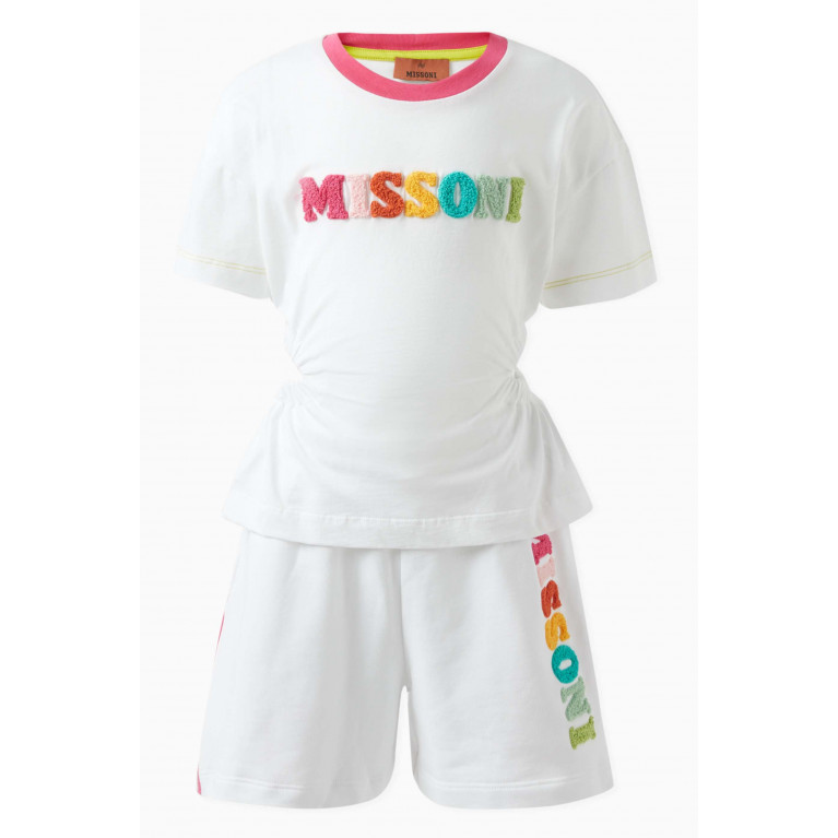 Missoni - Flocked Logo T-shirt in Cotton