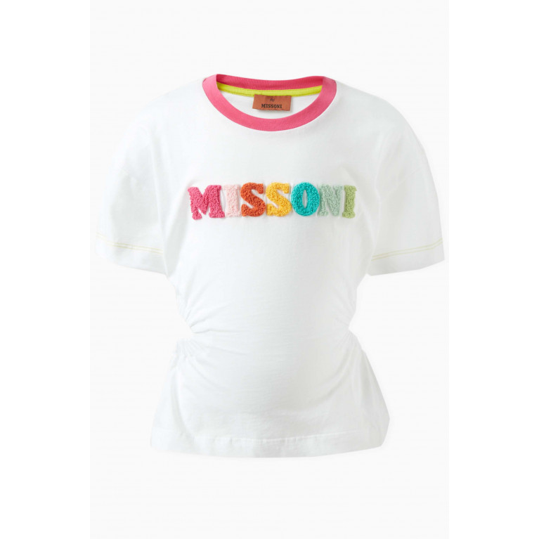 Missoni - Flocked Logo T-shirt in Cotton