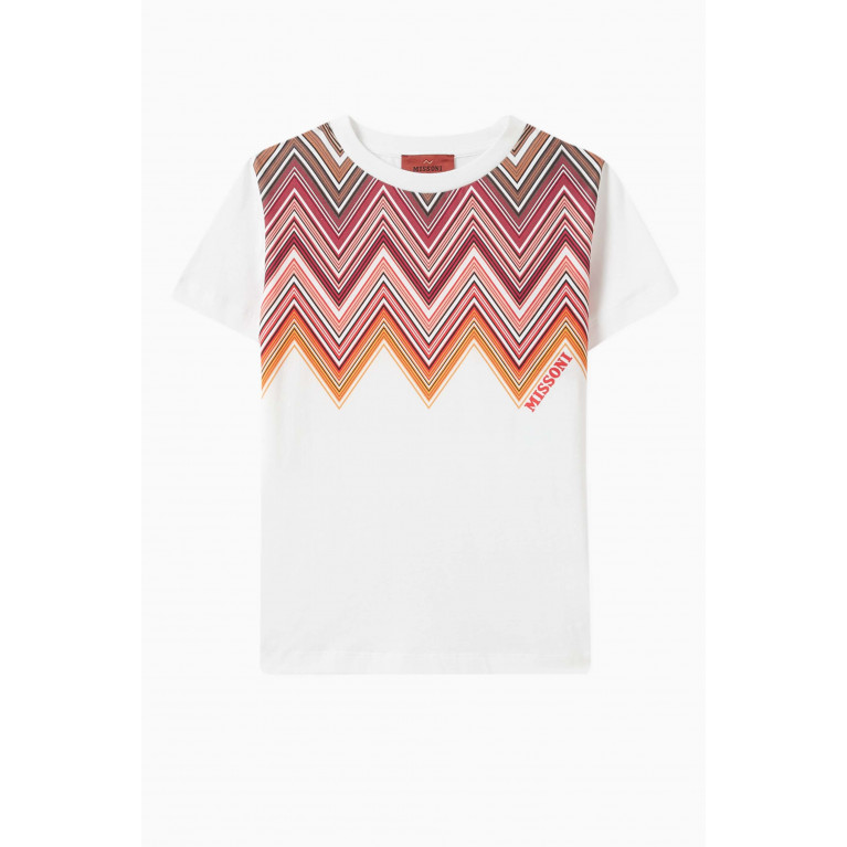 Missoni - Zig Zag T-shirt in Cotton Multicolour