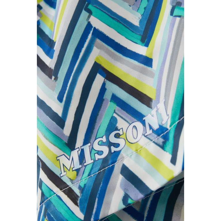 Missoni - Logo Swimshorts in Nylon Multicolour