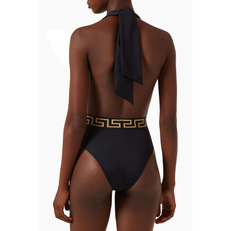 Versace - Greca One-piece Swimsuit in Stretch Nylon