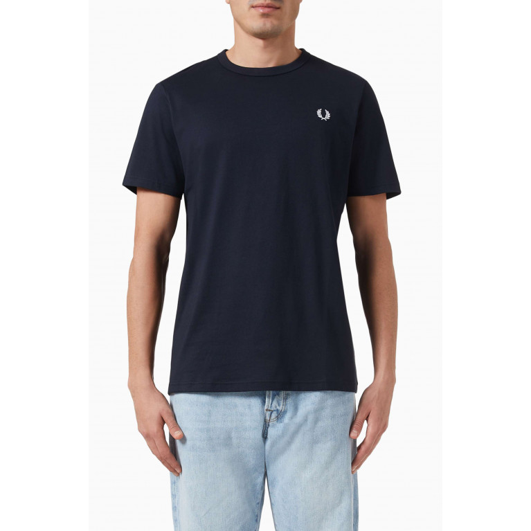 Fred Perry - Tape Detail T-shirt in Cotton-jersey