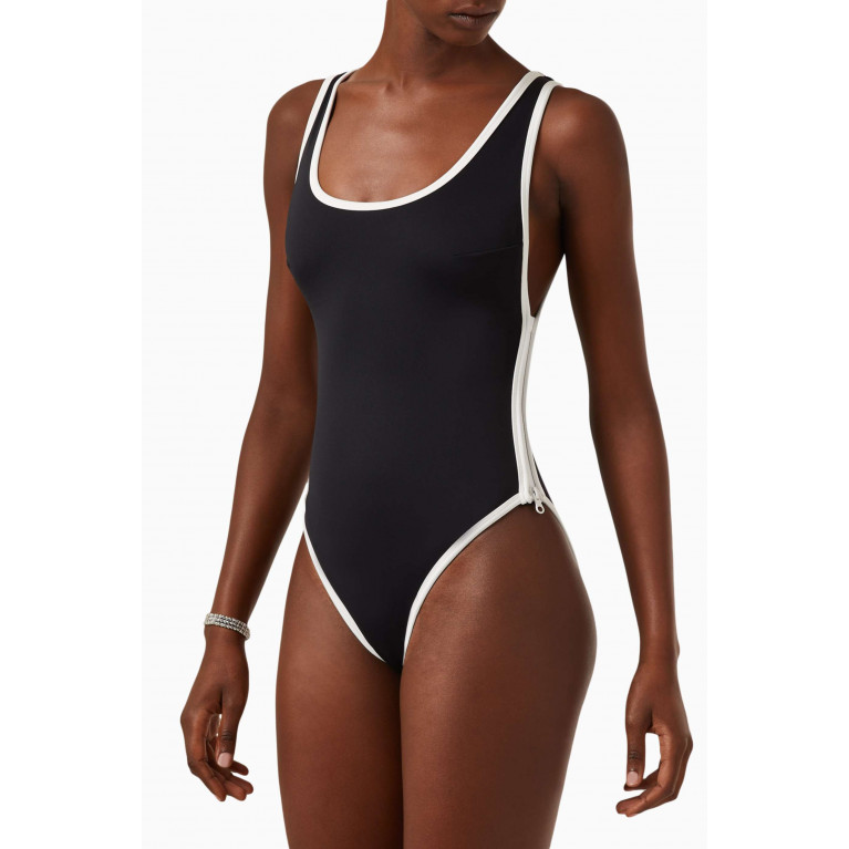 Good American - Varsity Lay Out One-piece Swimsuit
