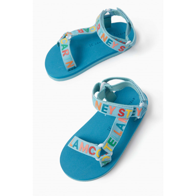 Stella McCartney - Logo Sandals in Nylon & Rubber