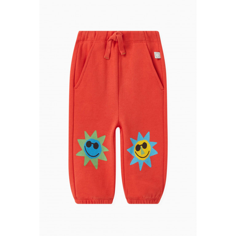 Stella McCartney - Sun Graphic Print Sweatpants in Organic Cotton Fleece