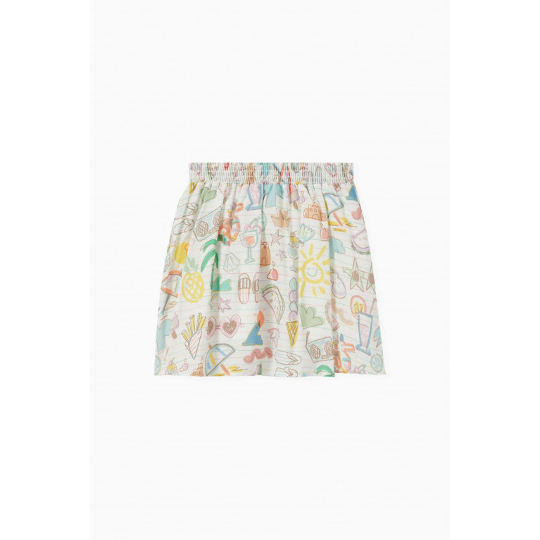 Stella McCartney - Graphic Print Skirt in Cotton