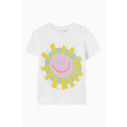 Stella McCartney - Medallion Sunshine T-Shirt in Cotton White