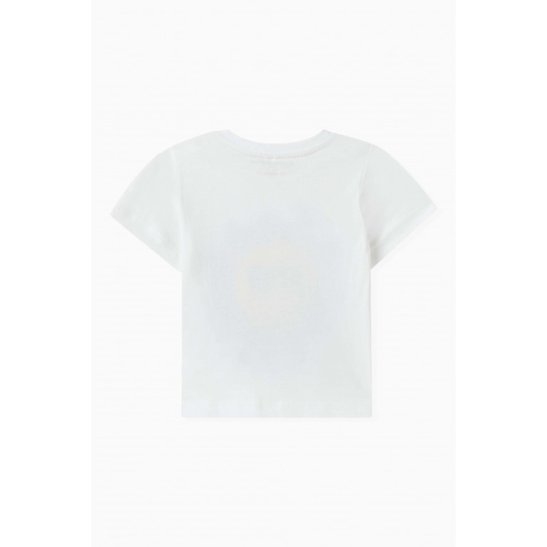 Stella McCartney - Sun Graphic Logo Print T-shirt in Organic Cotton White