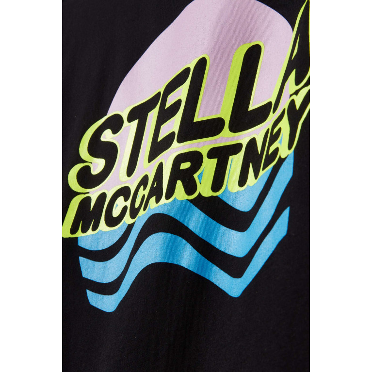 Stella McCartney - Logo Print Cropped Top in Cotton
