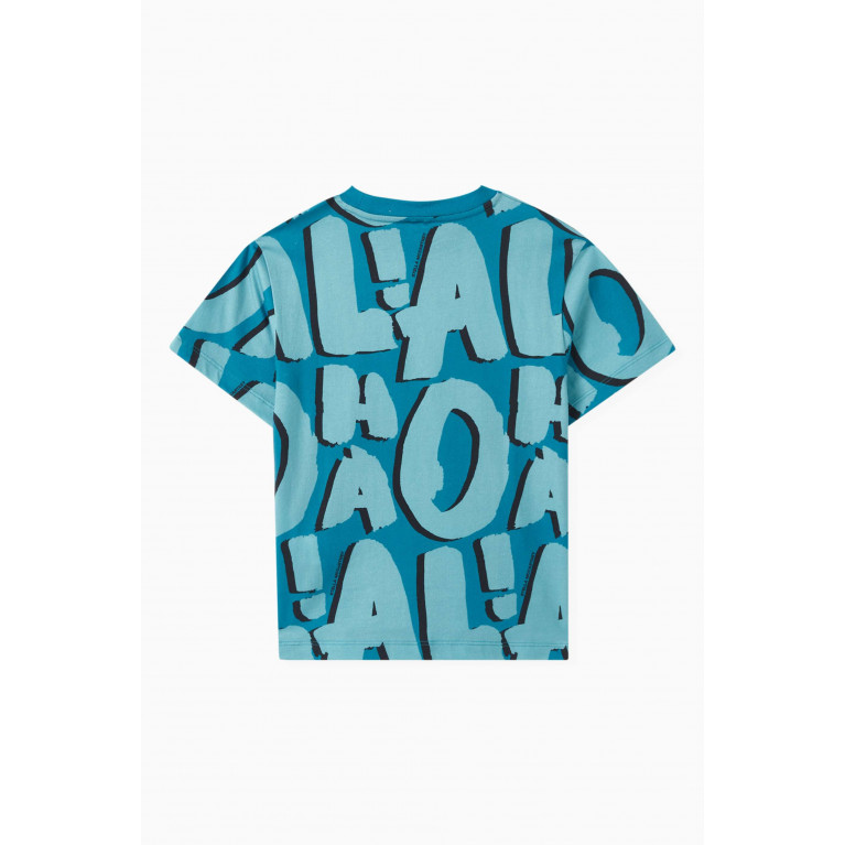 Stella McCartney - Aloha Print T-shirt in Organic Cotton Jersey