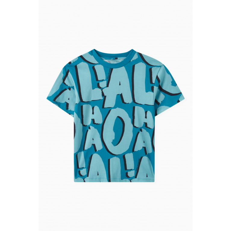 Stella McCartney - Aloha Print T-shirt in Organic Cotton Jersey
