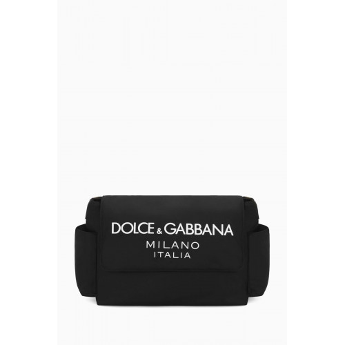 Dolce & Gabbana - Logo Changing Bag in Nylon Black