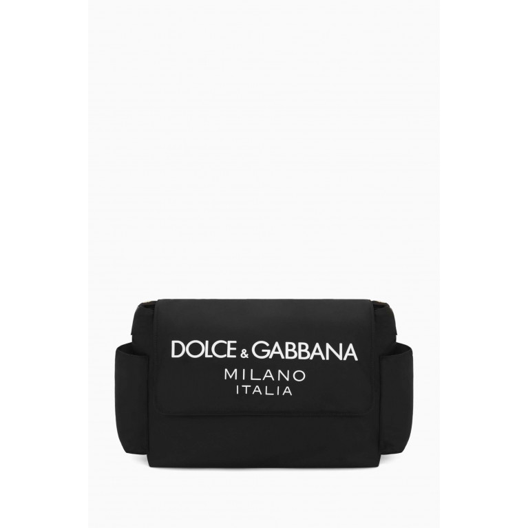 Dolce & Gabbana - Logo Changing Bag in Nylon Black