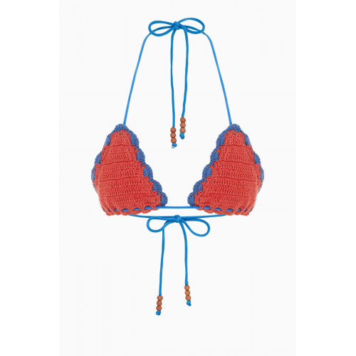 It's Now Cool - The Crochet Tri Bikini Top