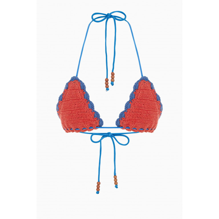 It's Now Cool - The Crochet Tri Bikini Top