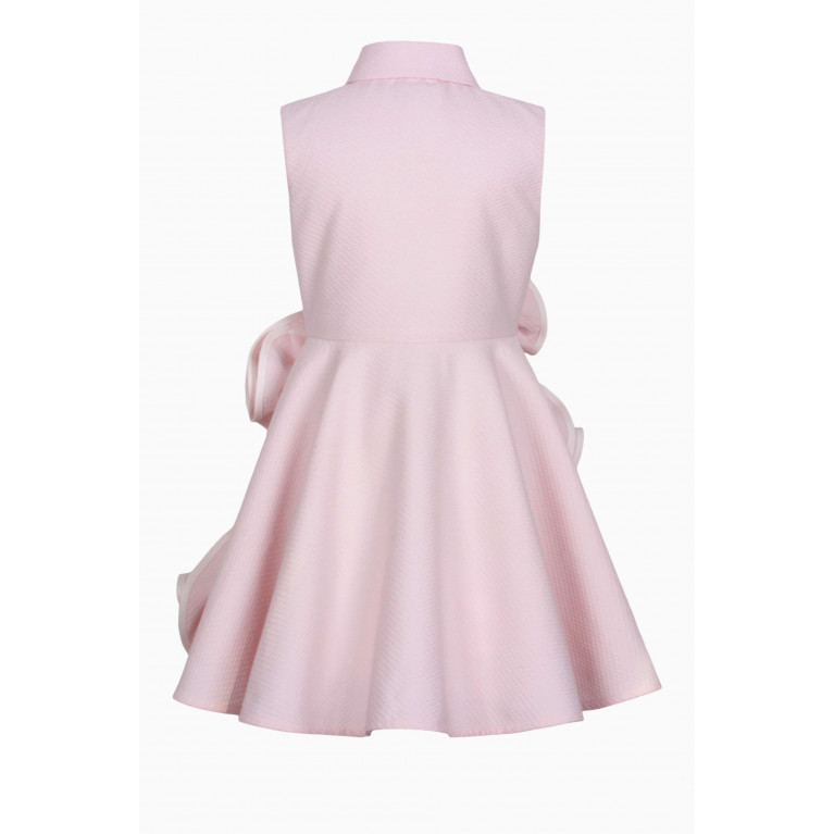 Jessie and James - 3D Flower Dress in Cotton Pink