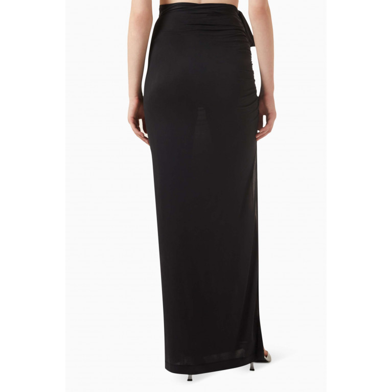 Gauge81 - Hania Ruched Maxi Skirt in Cupro