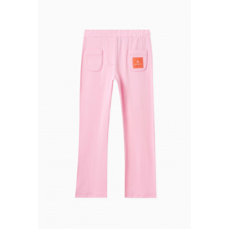 AIGNER - Logo-patch Trousers in Cotton Jersey