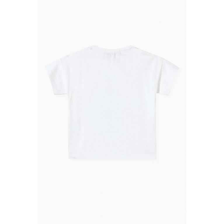 AIGNER - Graphic Logo-print T-shirt in Cotton-jersey Pink