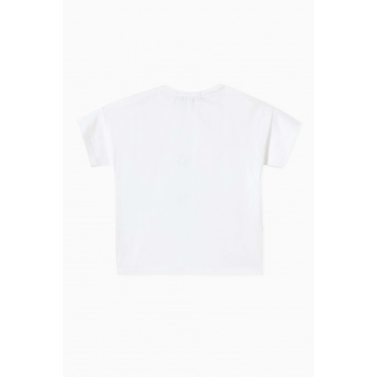 AIGNER - Floral Print T-Shirt in Cotton White